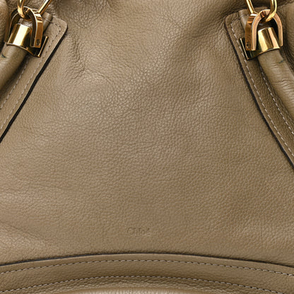 Chloe Calfskin Medium Paraty Barbour Khaki 8 of 20