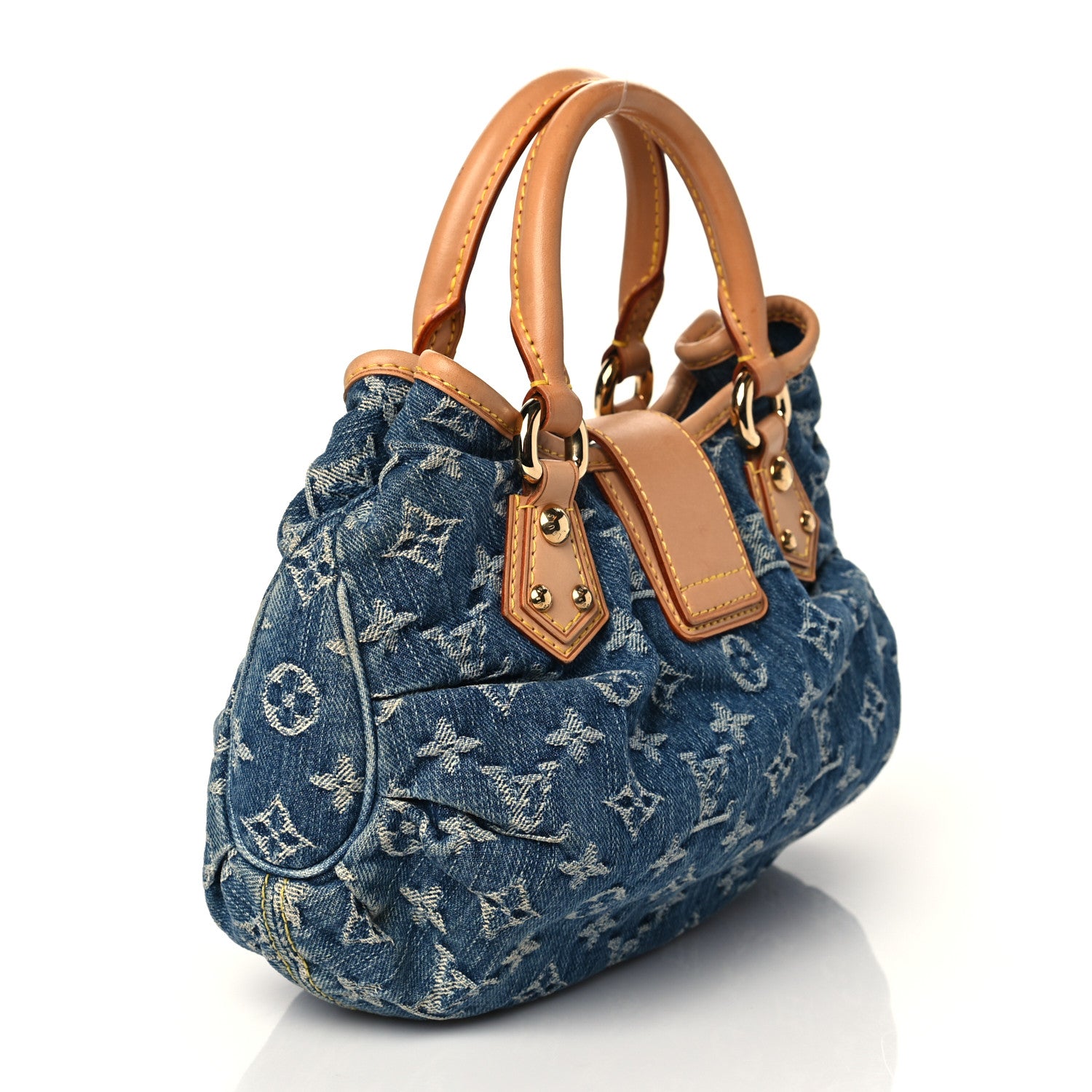 Louis Vuitton Monogram Denim Pleaty Blue 3 of 9