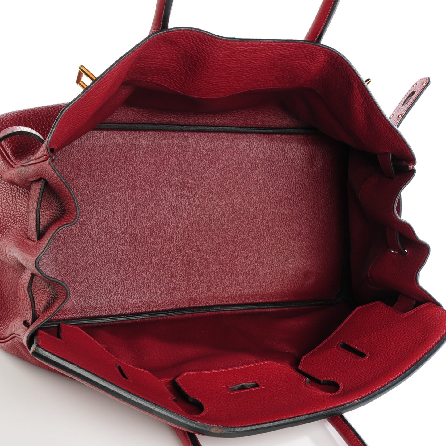 Taurillon Clemence JPG Birkin 42 Rouge H