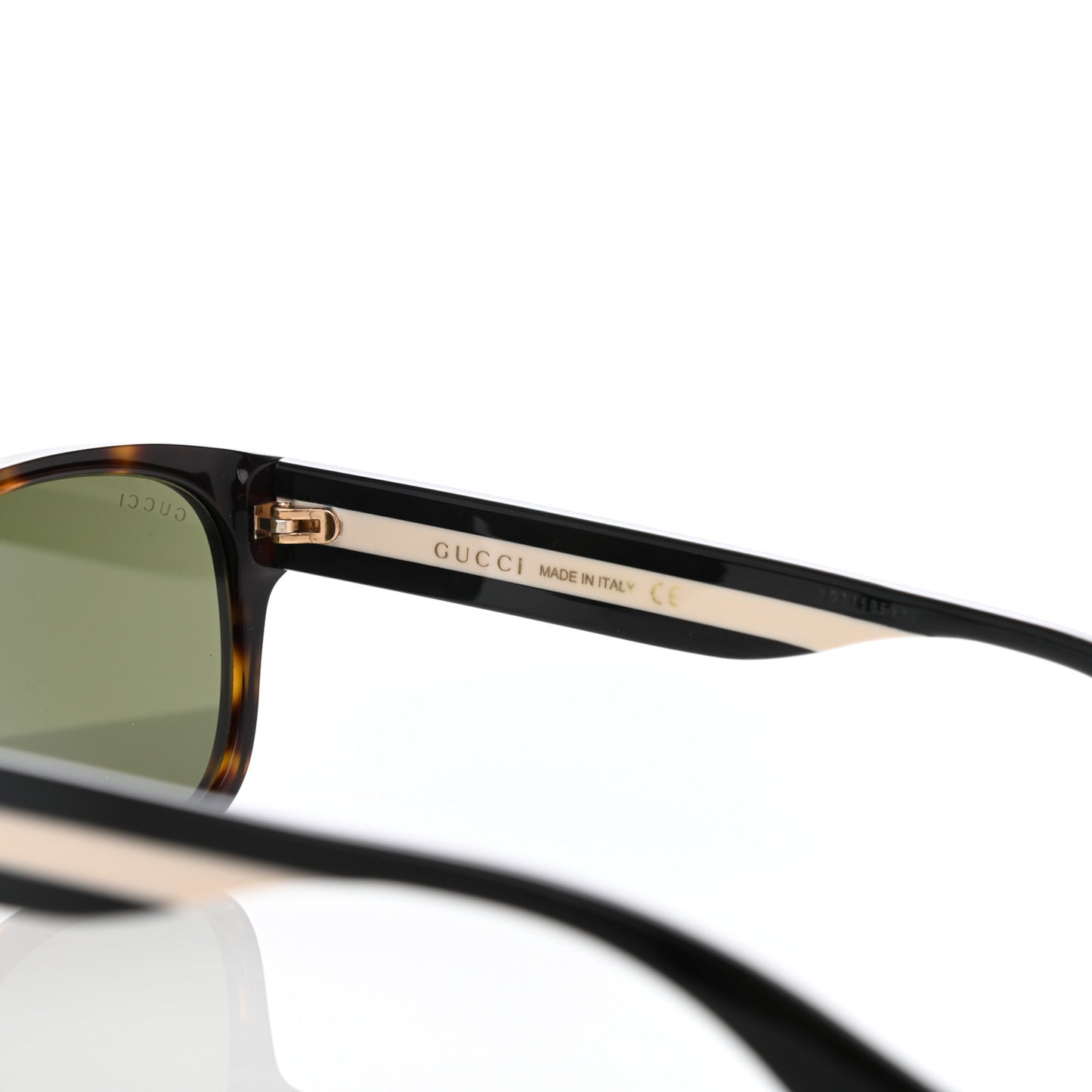 Acetate Square Frame Web Sunglasses GG0341S Tortoise