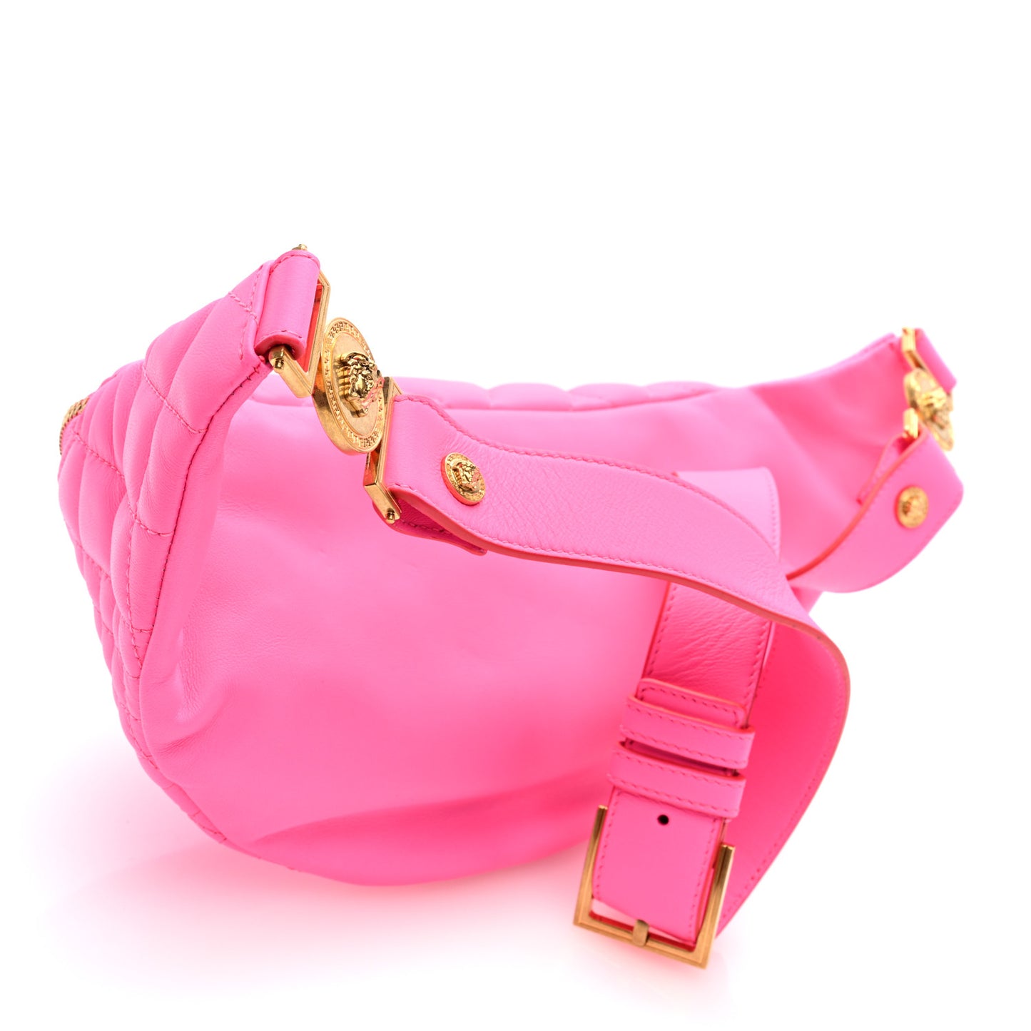 Nappa Quilted Belt Bag Pink
