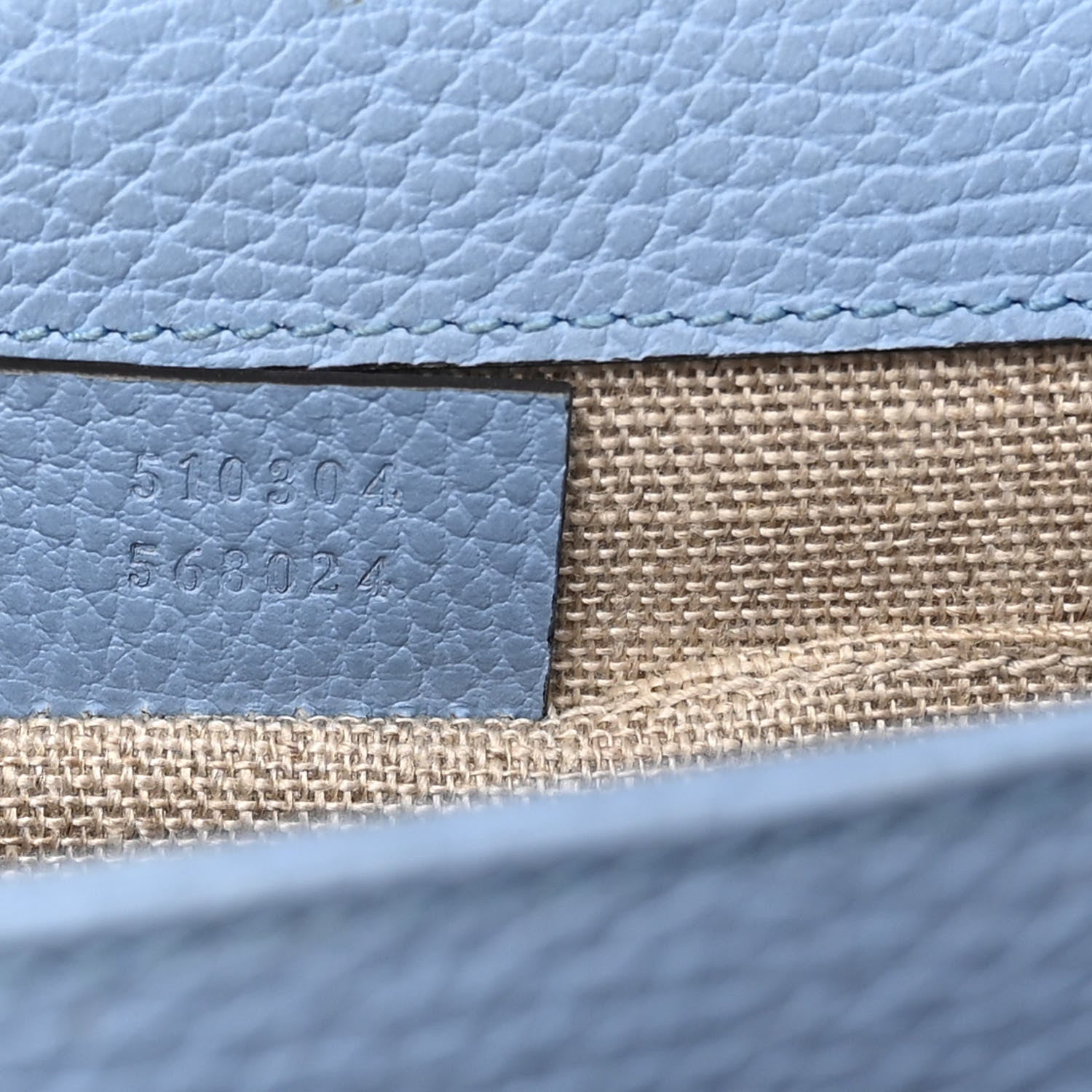 Gucci Dollar Calfskin Small Interlocking G Shoulder Bag Mineral Blue 7 of 11