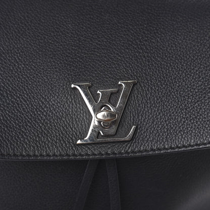 Louis Vuitton Calfskin Lockme Backpack Black 8 of 8