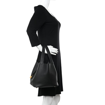 Hermes Taurillon Clemence Picotin Lock 22 MM Black 2 of 14