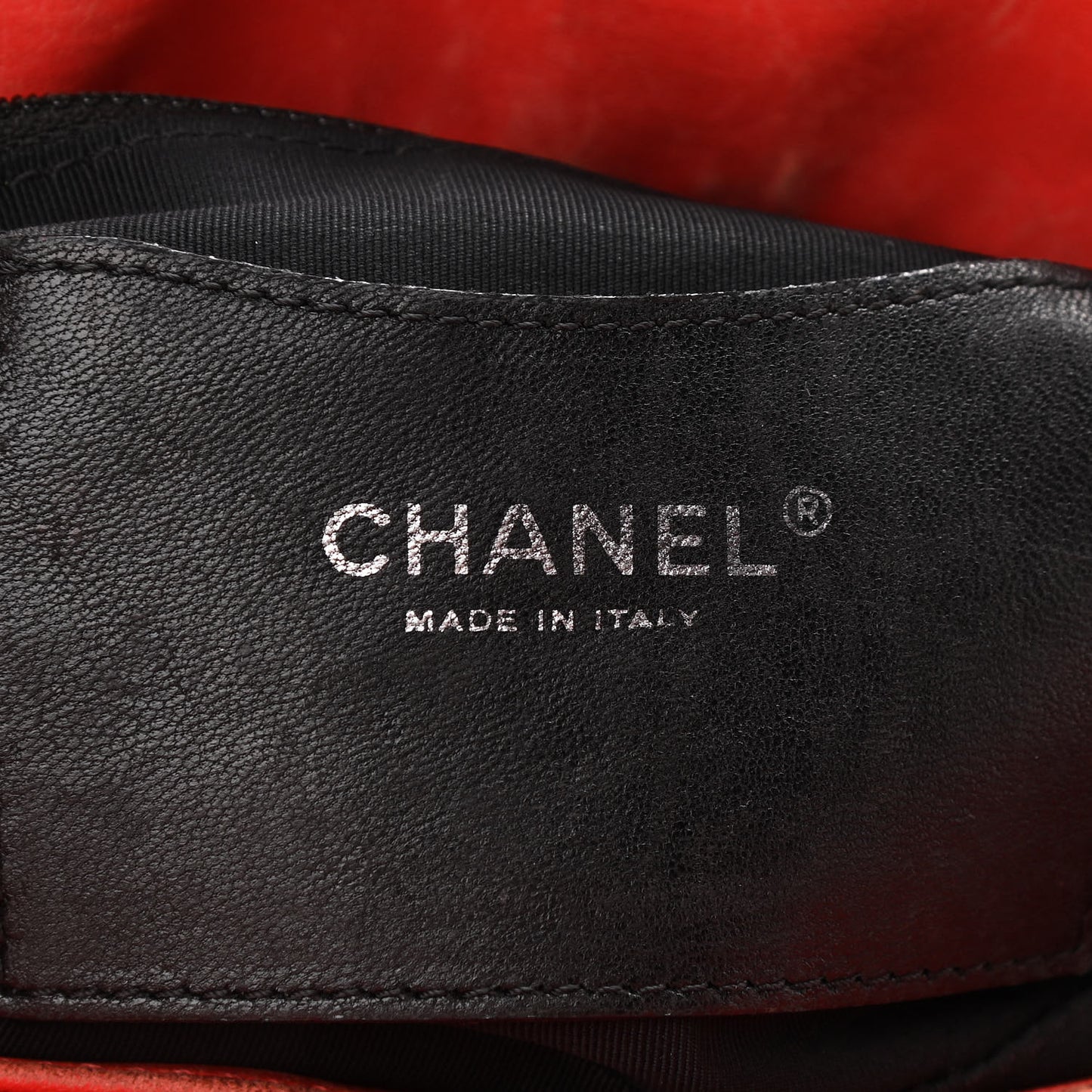 Patent Hand Embroidered Small Just Mademoiselle Red