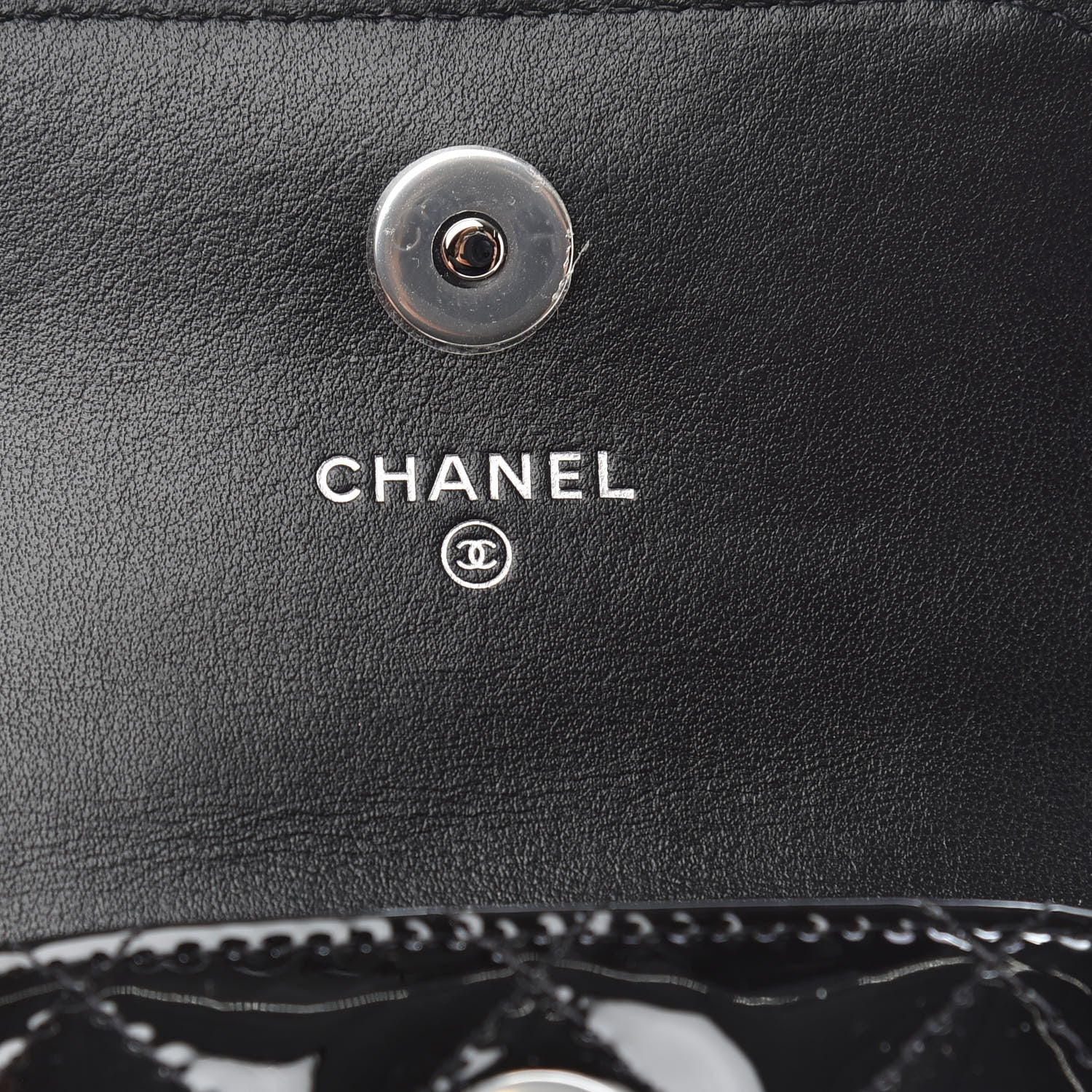 Chanel Patent Quilted Double Mini Flap Waist Bag Black Navy Blue 5 of 7
