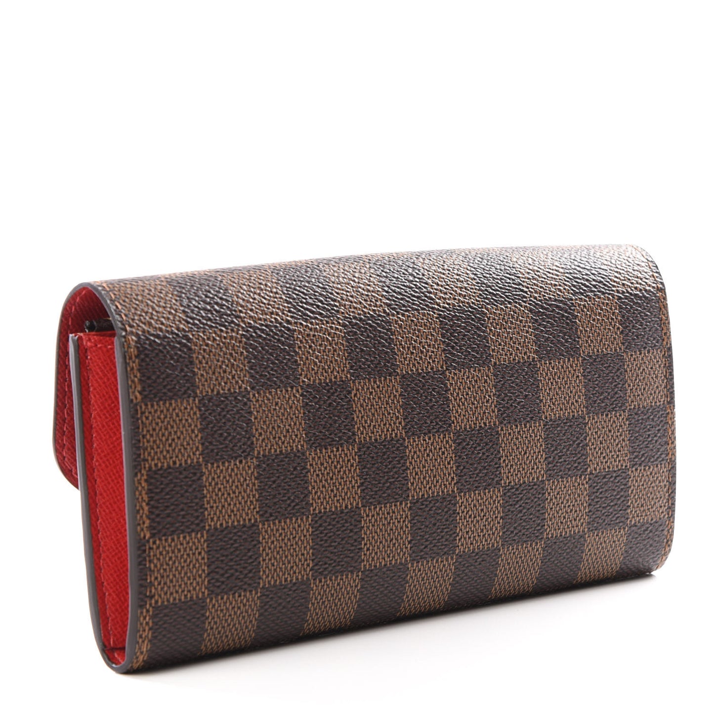 Damier Ebene Emilie Wallet Red