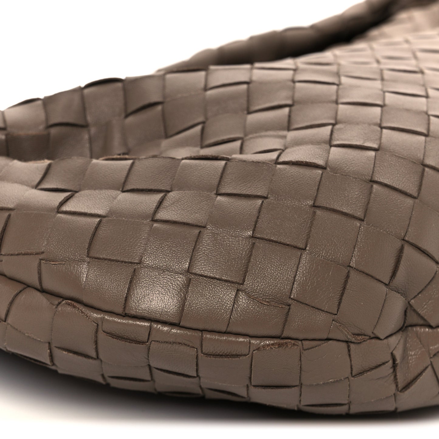 Nappa Intrecciato Teen Jodie Hobo Dark Taupe