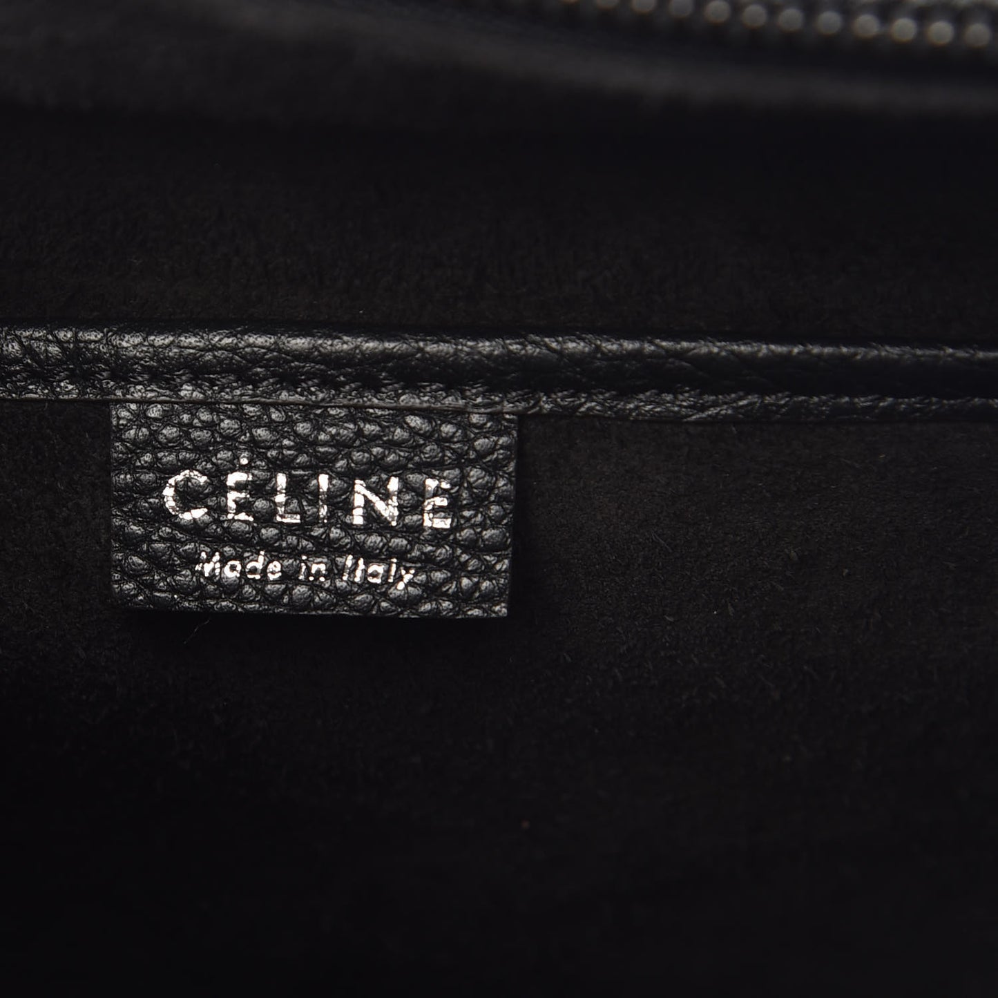 Drummed Calfskin Nano Luggage Black