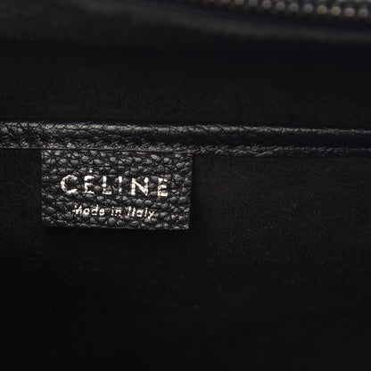 Celine Drummed Calfskin Nano Luggage Black 7 of 9