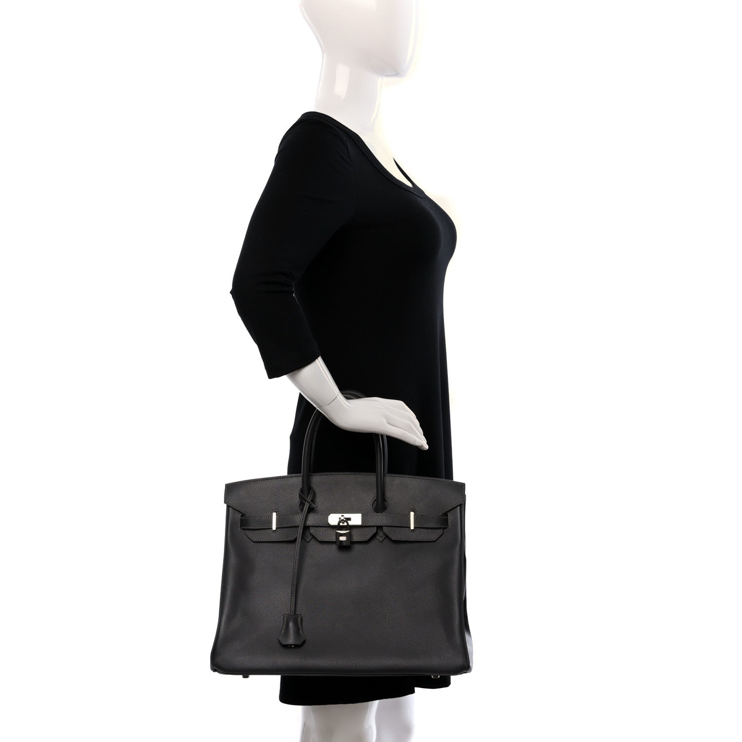 Epsom Birkin 35 Graphite
