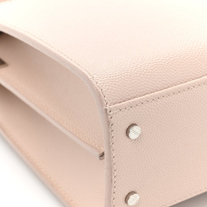 Saint Laurent Grain de Poudre Mini Classic Monogram Cassandra Top Handle Marble Pink 12 of 14