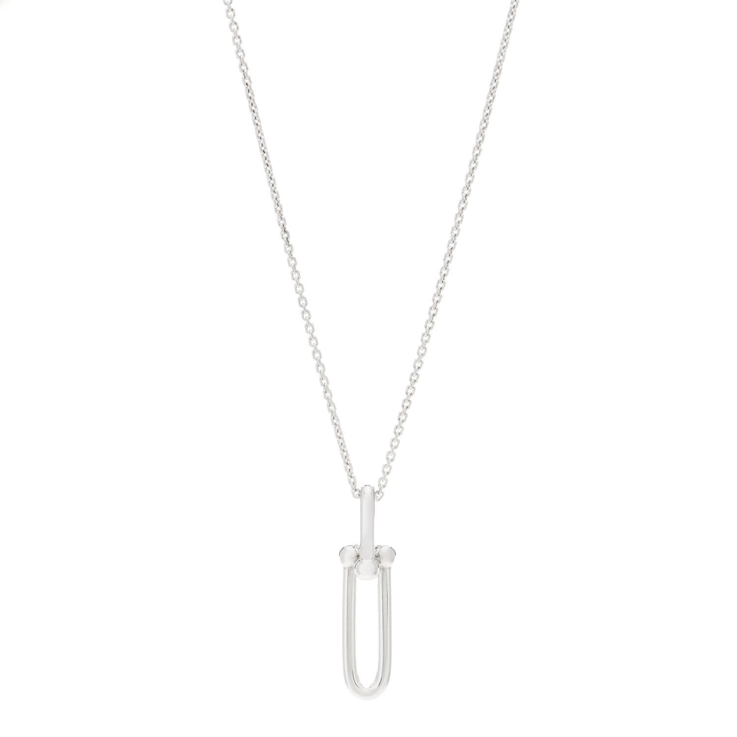 Tiffany Sterling Silver HardWear Link Pendant Necklace 1 of 4