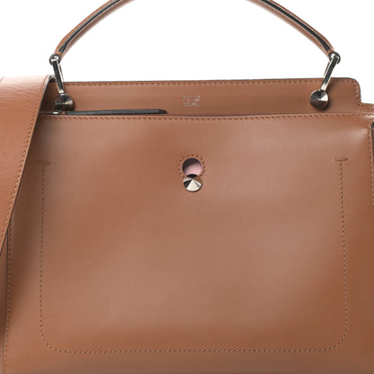 Fendi Vitello Baltico Dolce DotCom Satchel Corteccia Bubblegum 9 of 18