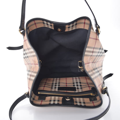 Burberry Haymarket Check Small Canterbury Tote Black 5 of 8