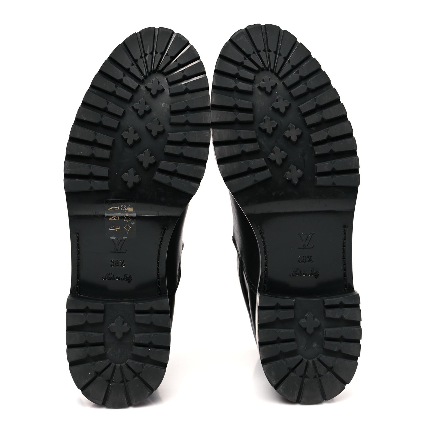 Calfskin Monogram Discovery Flat Ankle Boots 38.5 Black