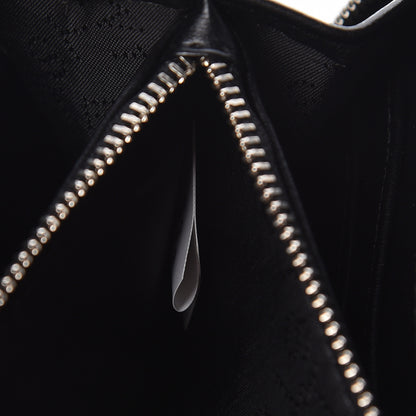 Stella McCartney Eco Alter Nappa Perforated Logo Zip Wallet Black 7 of 7