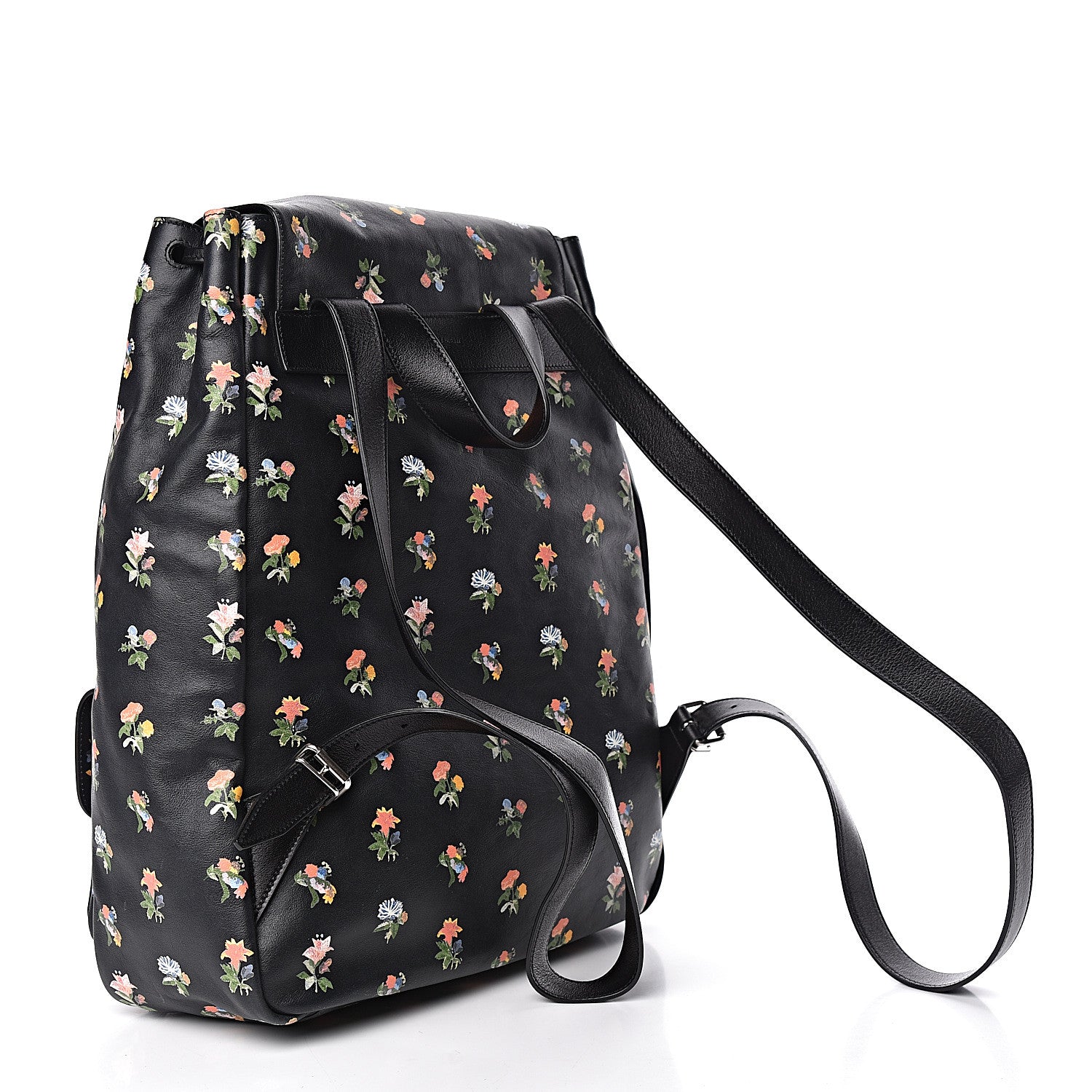 Saint Laurent Calfskin Prairie Flower Printed Festival Backpack Multicolor 3 of 12