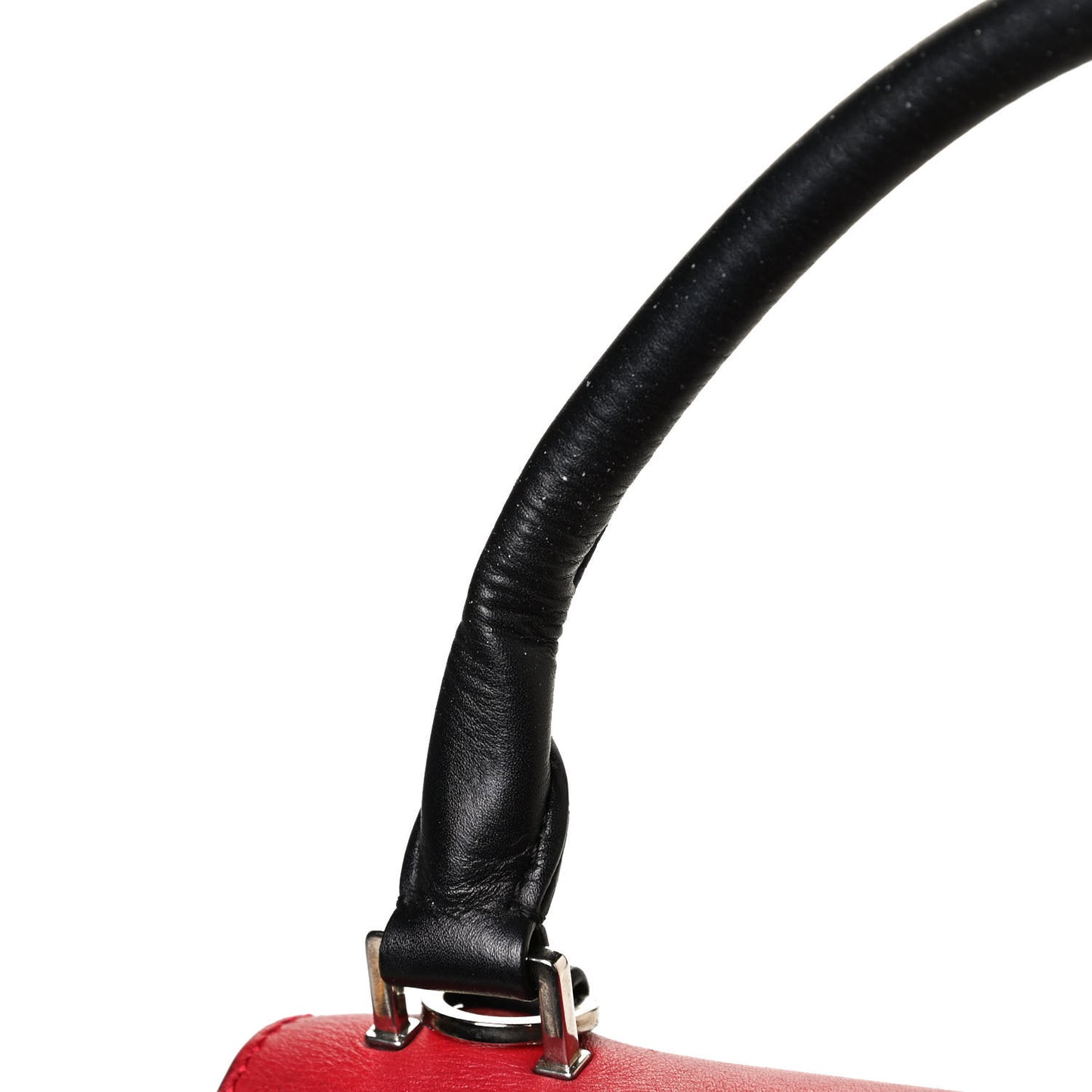 Smooth Calfskin Medium Tri-Color Trapeze Poppy
