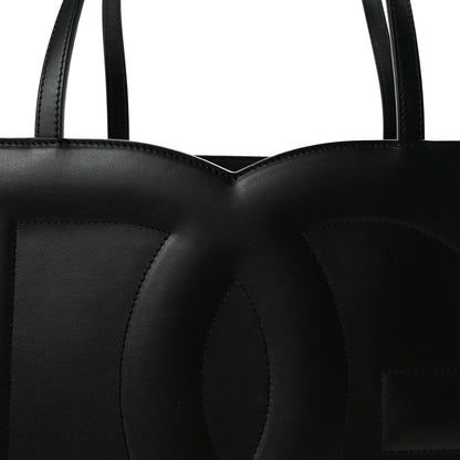 Dolce & Gabbana DOLCE GABBANA Calfskin DG Logo Shopper Tote Black 7 of 9
