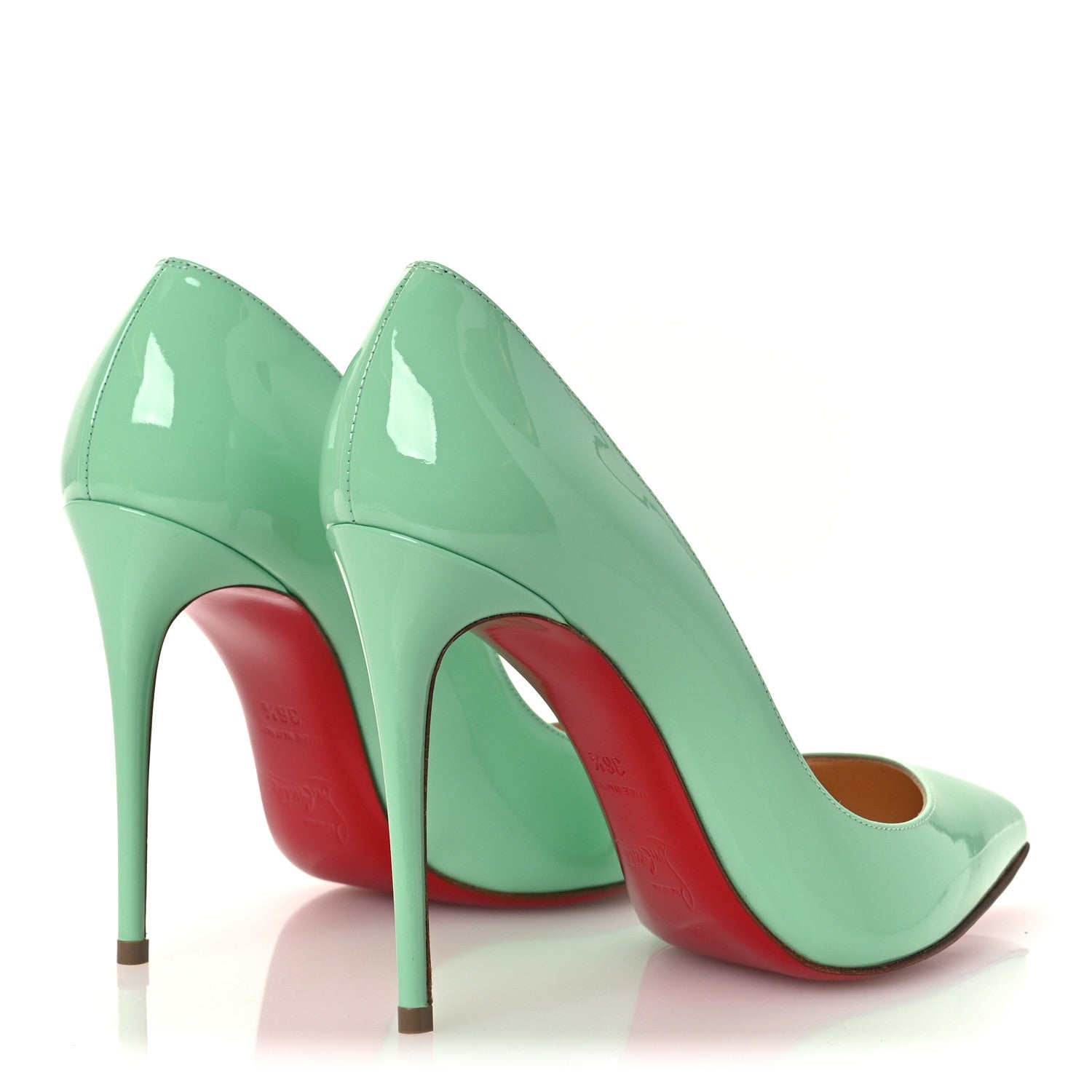 Christian Louboutin Patent Pigalle Follies 100 Pumps 36.5 Opal 5 of 11
