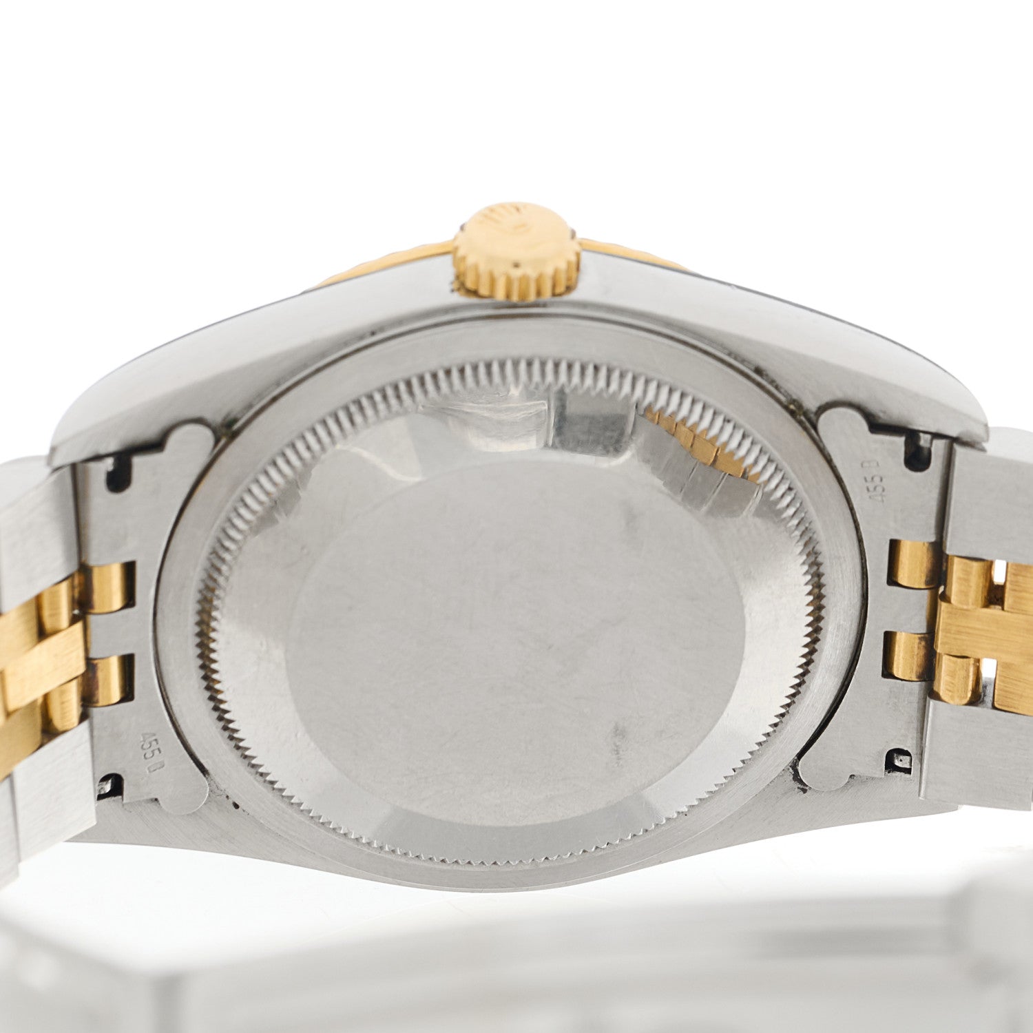 Rolex Stainless Steel 18K Yellow Gold Diamond 36mm Oyster Perpetual Datejust Watch Champagne 16233 4 of 4