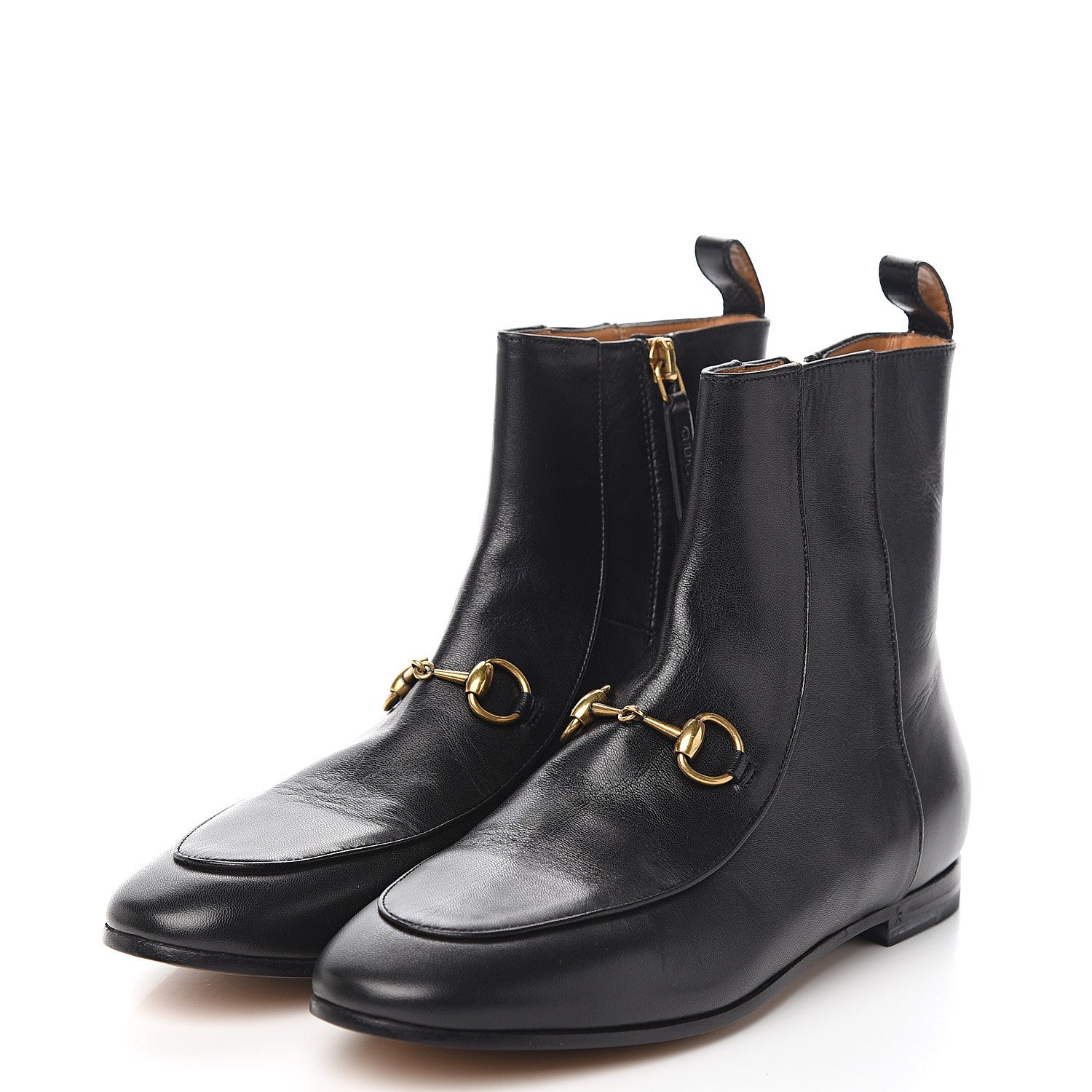 Gucci Malaga Kid Womens Jordaan Ankle Boots 35.5 Black 3 of 9