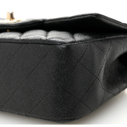 Chanel Caviar Quilted Mini Top Handle Rectangular Flap Black 10 of 10