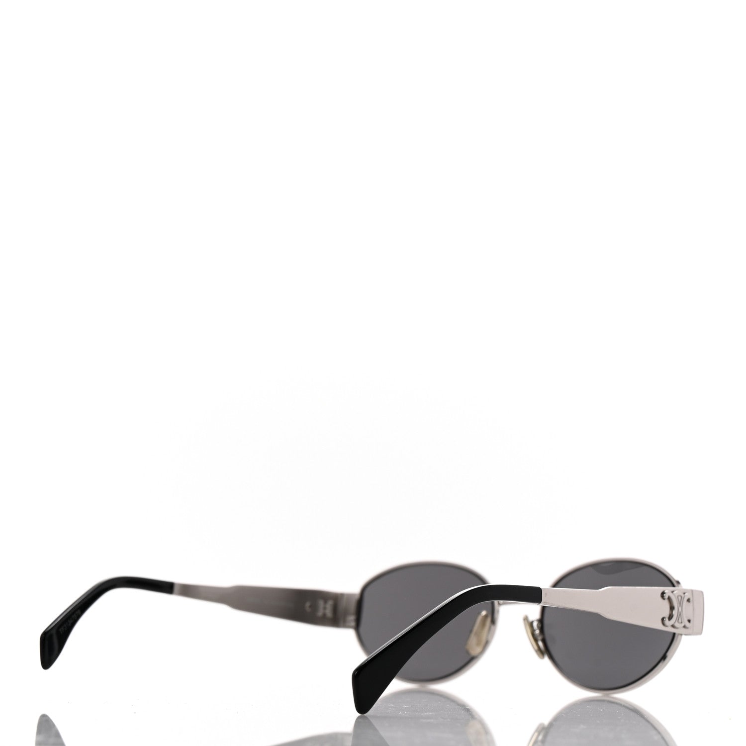 Celine Metal Triomphe 01 Sunglasses CL40235U Silver Black 4 of 7