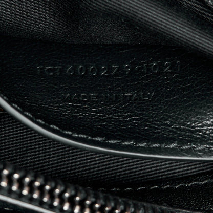 Saint Laurent Sheepskin Matelasse Chevron Monogram Medium College Bag Black 8 of 11