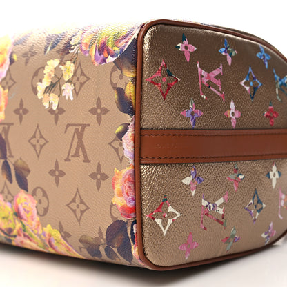 Louis Vuitton Metallic Monogram LV Garden Speedy Bandouliere 25 Gold 10 of 12