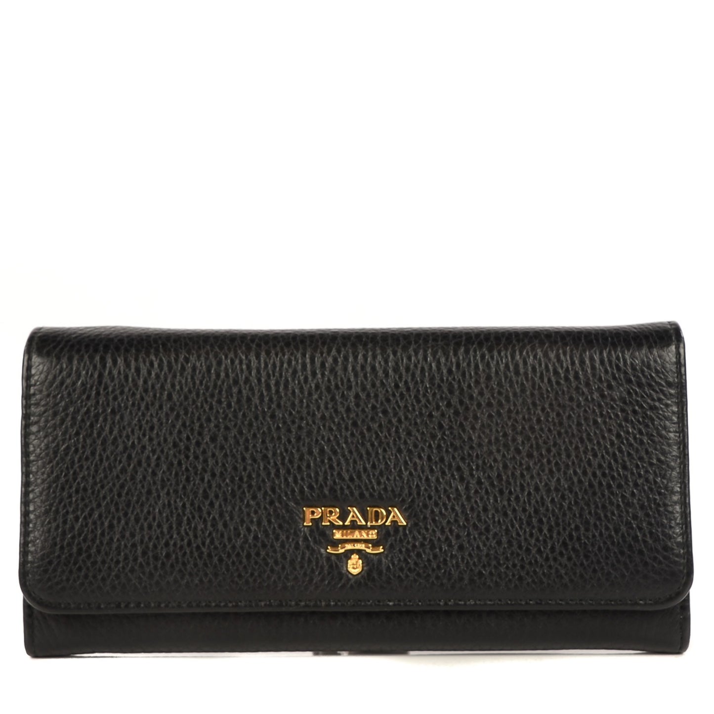 Vitello Daino Continental Wallet Nero Black