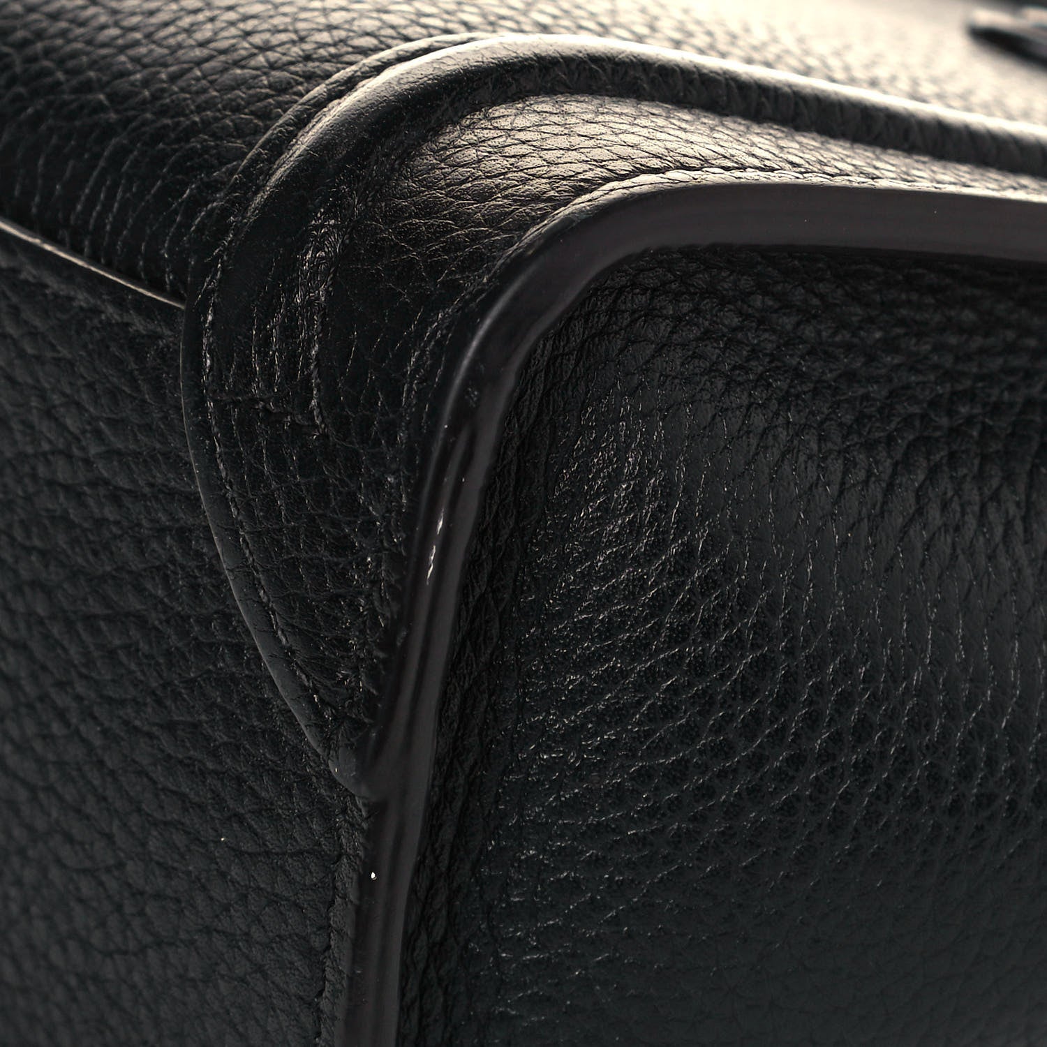 Celine Drummed Calfskin Nano Luggage Black 8 of 16