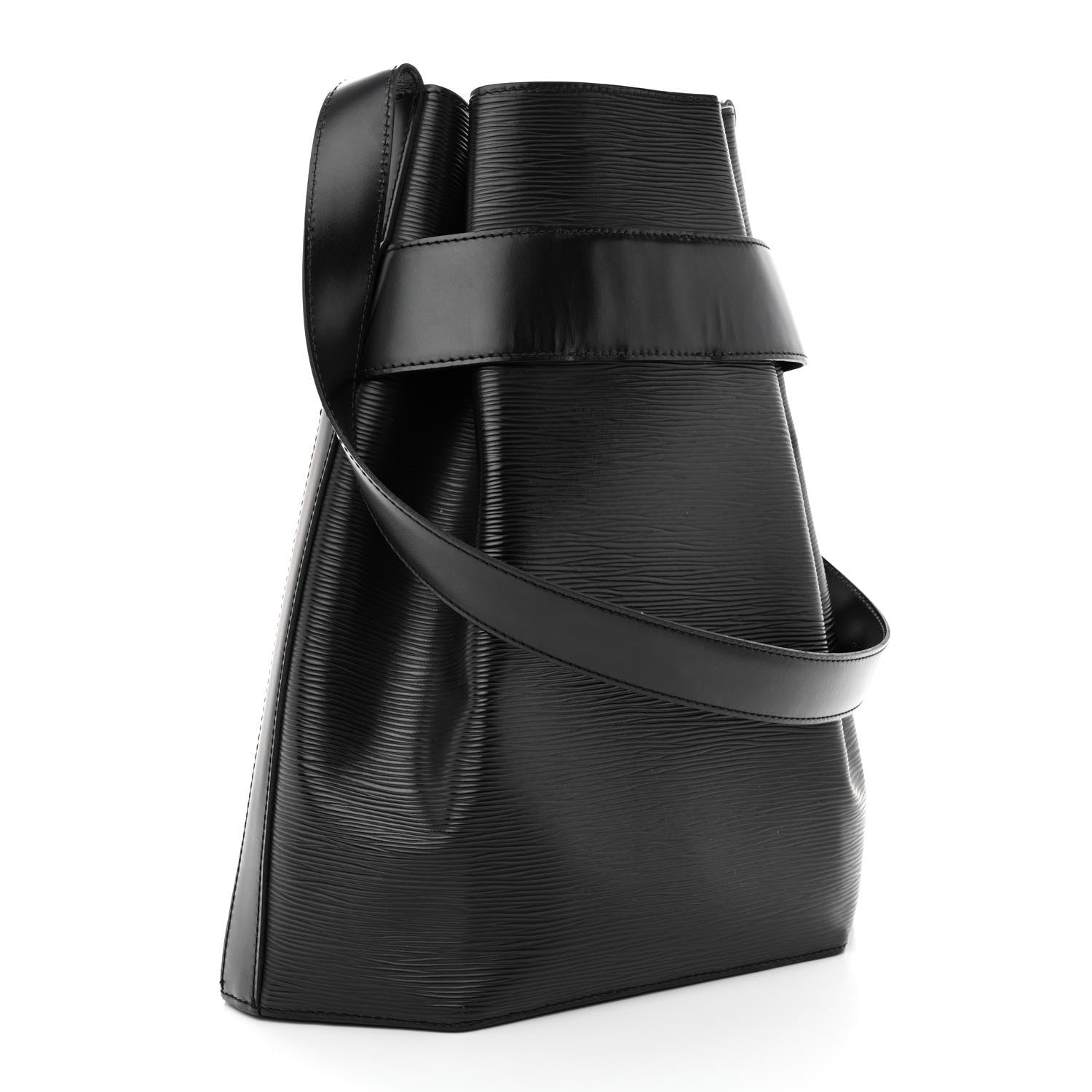 Louis Vuitton Epi Sac D'Epaule GM Black 4 of 14