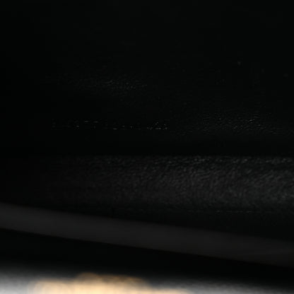 Saint Laurent Grain De Poudre Matelasse Chevron Monogram Chain Wallet Black 6 of 10