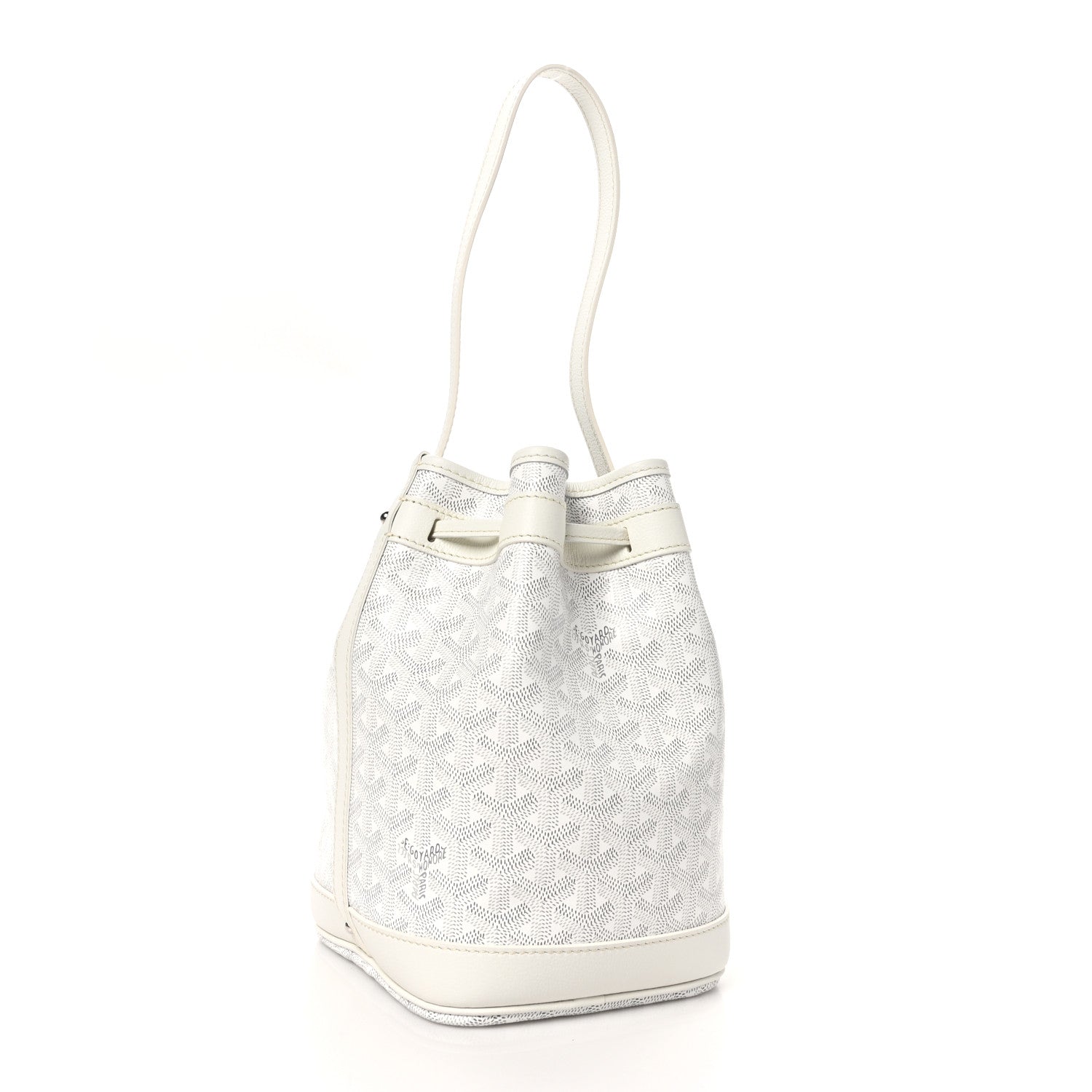 Goyard Goyardine Petit Flot Bucket Bag PM White 3 of 12