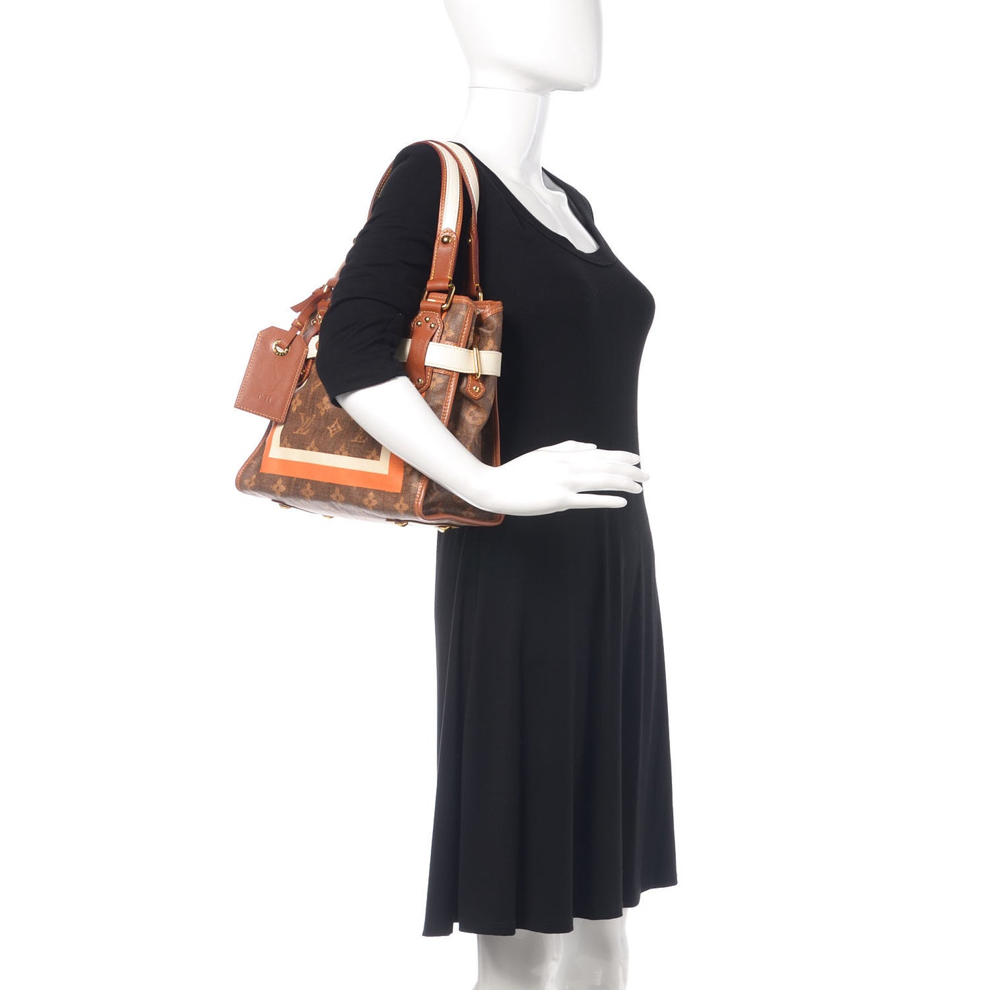 Monogram Rayures Tisse Sac PM