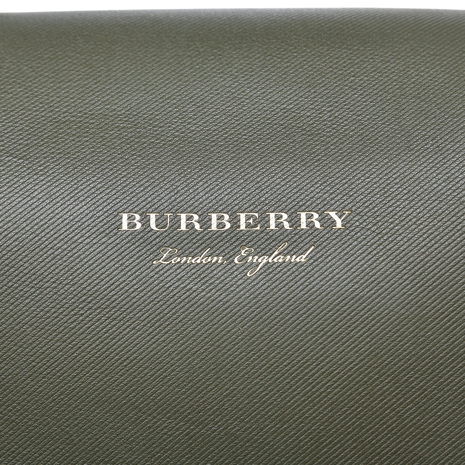 Burberry Trench Calfskin Medium DK88 Top Handle Bag Pale Clementine Moss Green 12 of 15