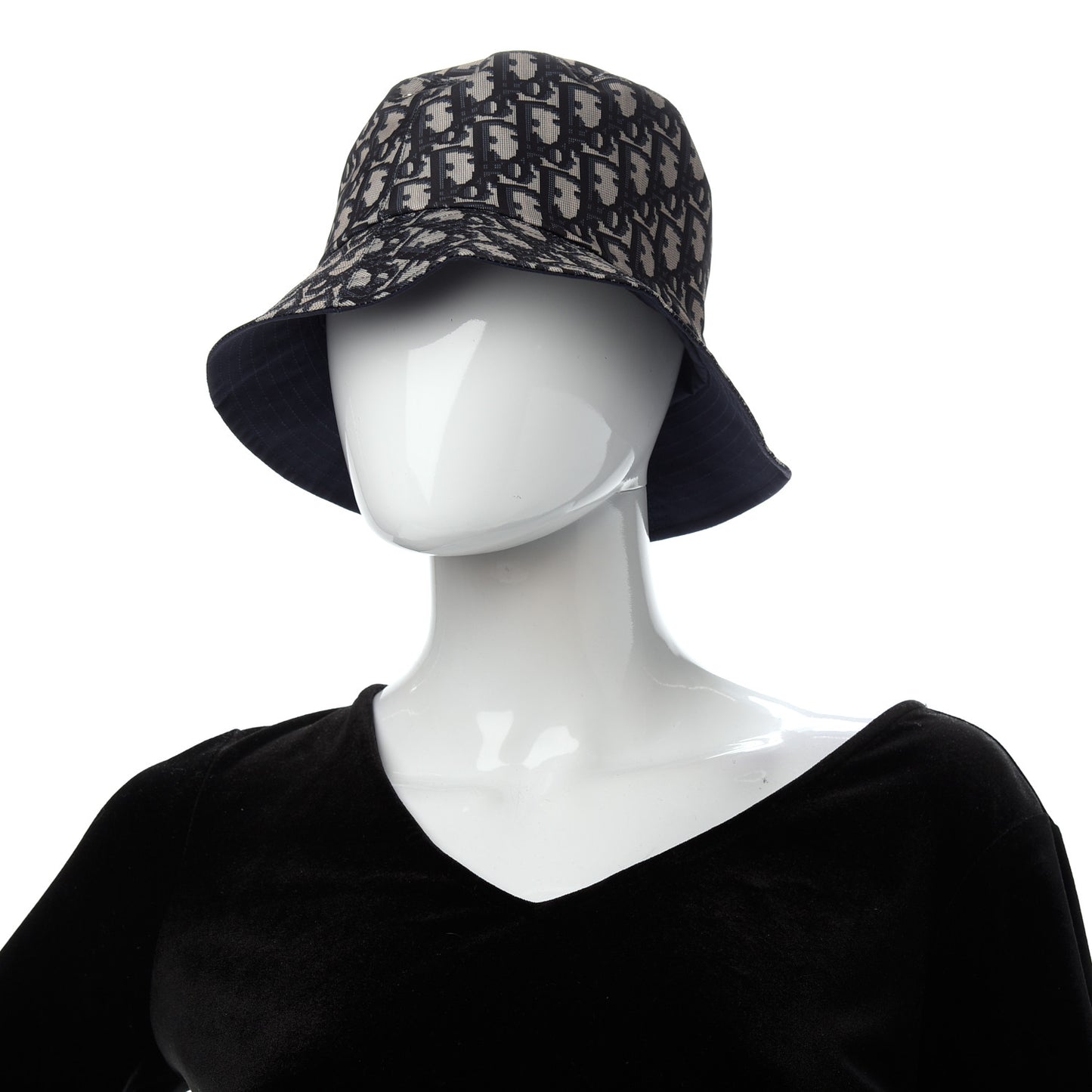 Oblique Reversible Teddy-D Brim Bucket Hat 57 Blue