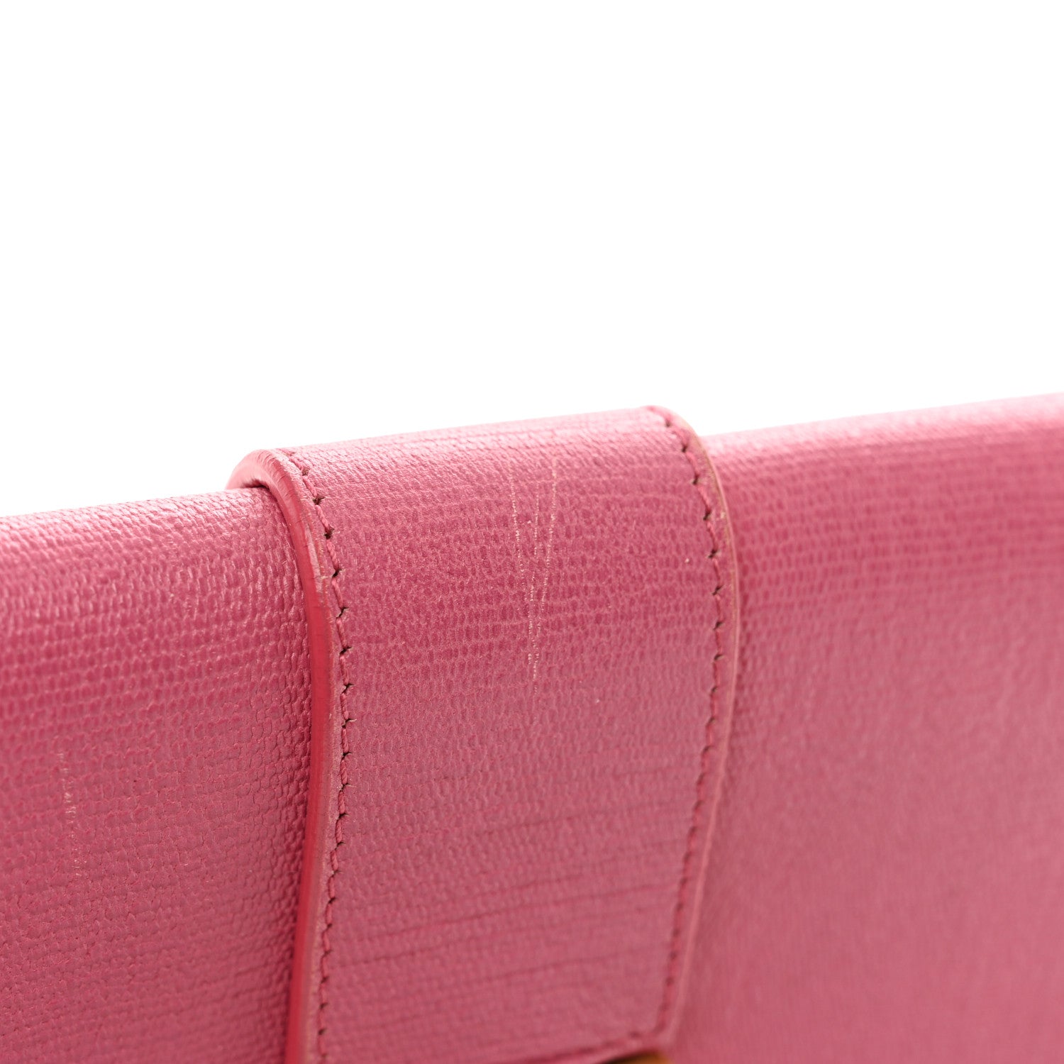 Saint Laurent Calfskin Classic Y Ligne Clutch Fuchsia 12 of 12