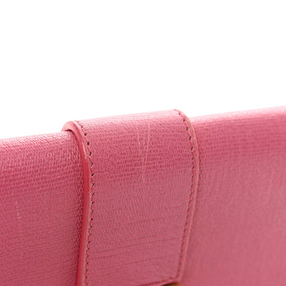 Saint Laurent Calfskin Classic Y Ligne Clutch Fuchsia 12 of 12