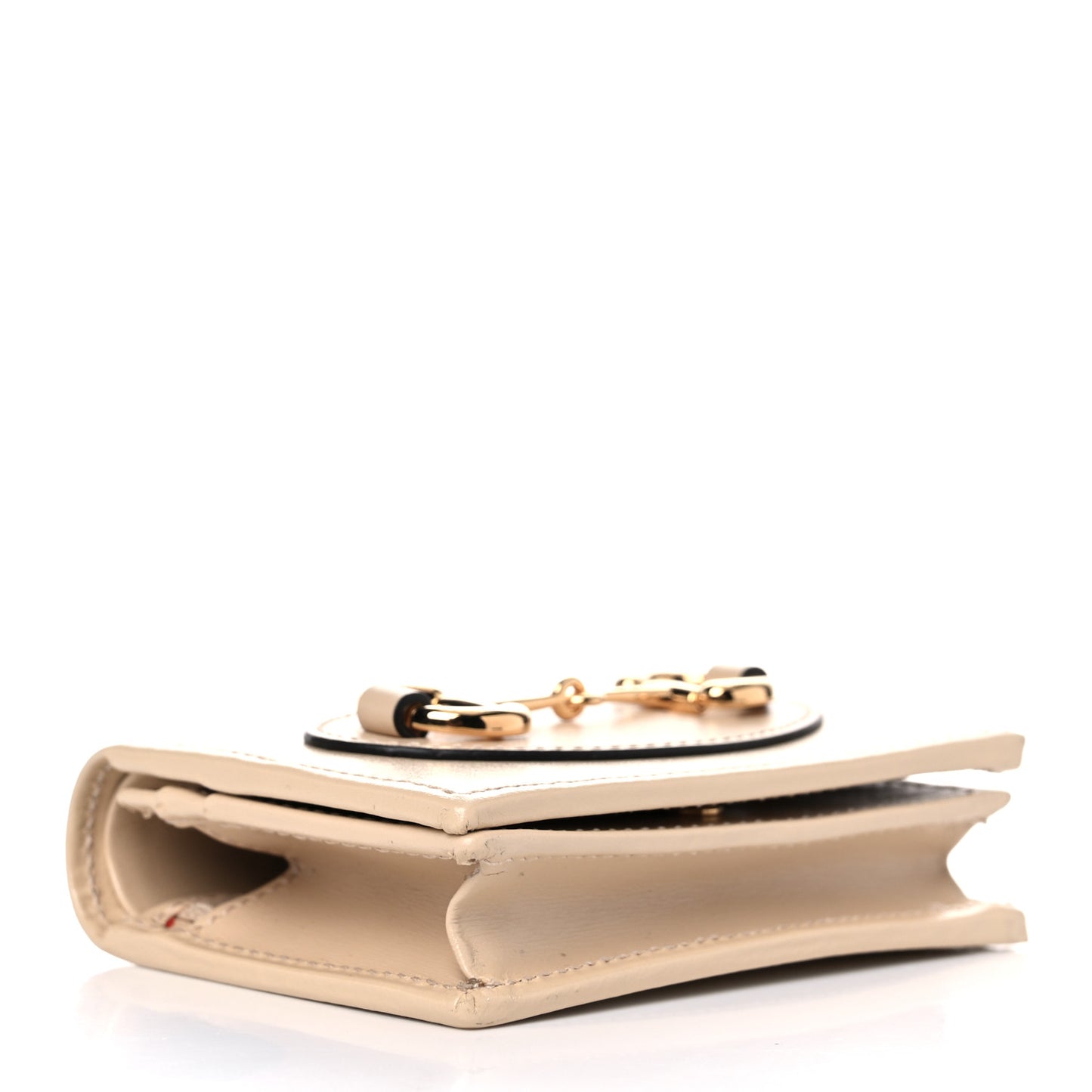 Boarded Plutone Calfskin Horsebit 1955 Card Case Wallet Bubble Tea