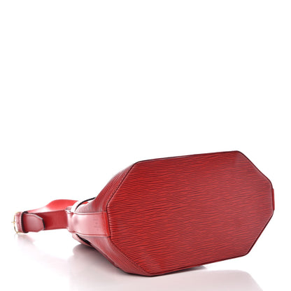 Louis Vuitton Epi Sac D'Epaule Castillan Red 4 of 12