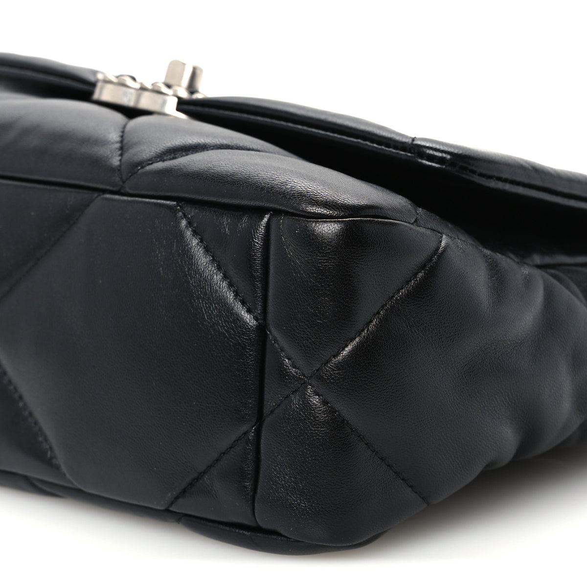 Chanel Lambskin Quilted Medium Chanel 19 Flap Black 10 of 10