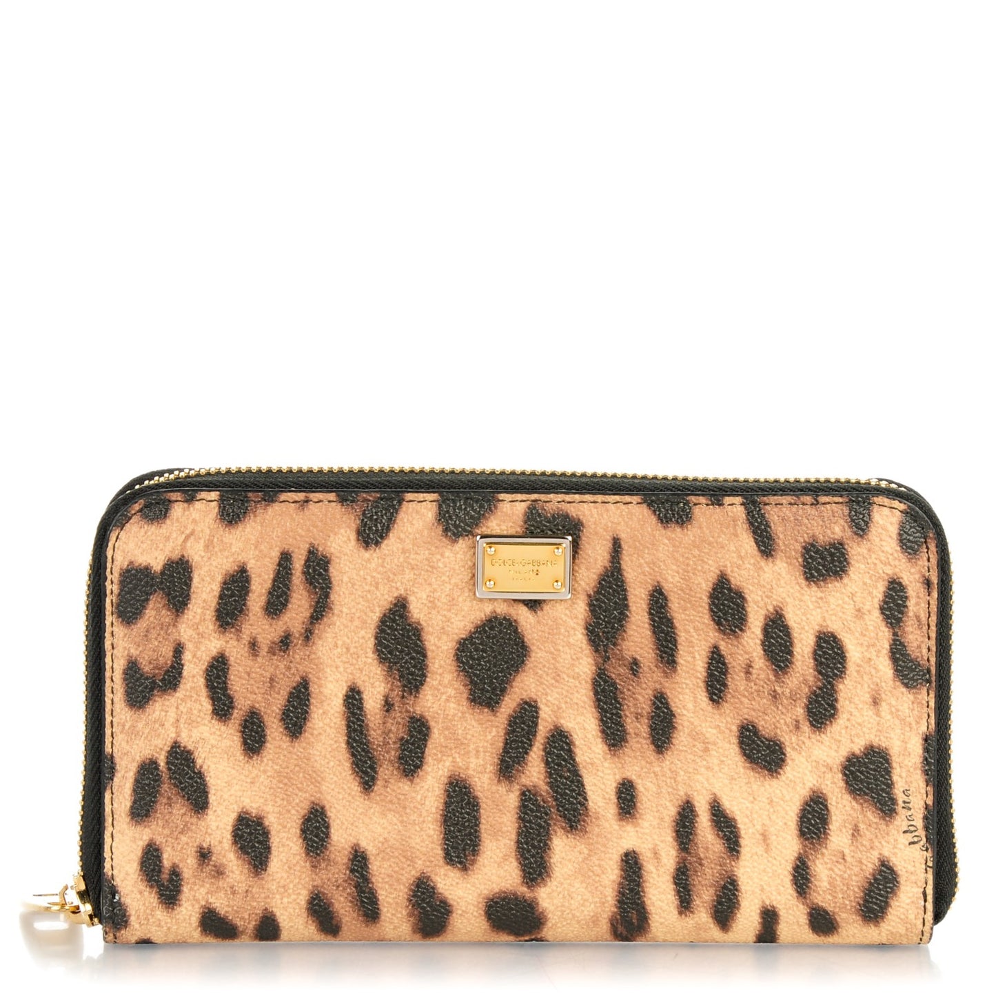 Dauphine Leopard Print Zip Around Wallet