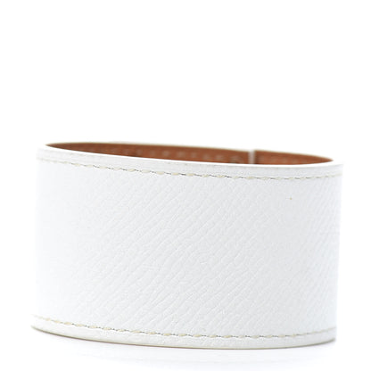 Hermes Epsom Kelly Dog Bracelet White 2 of 5