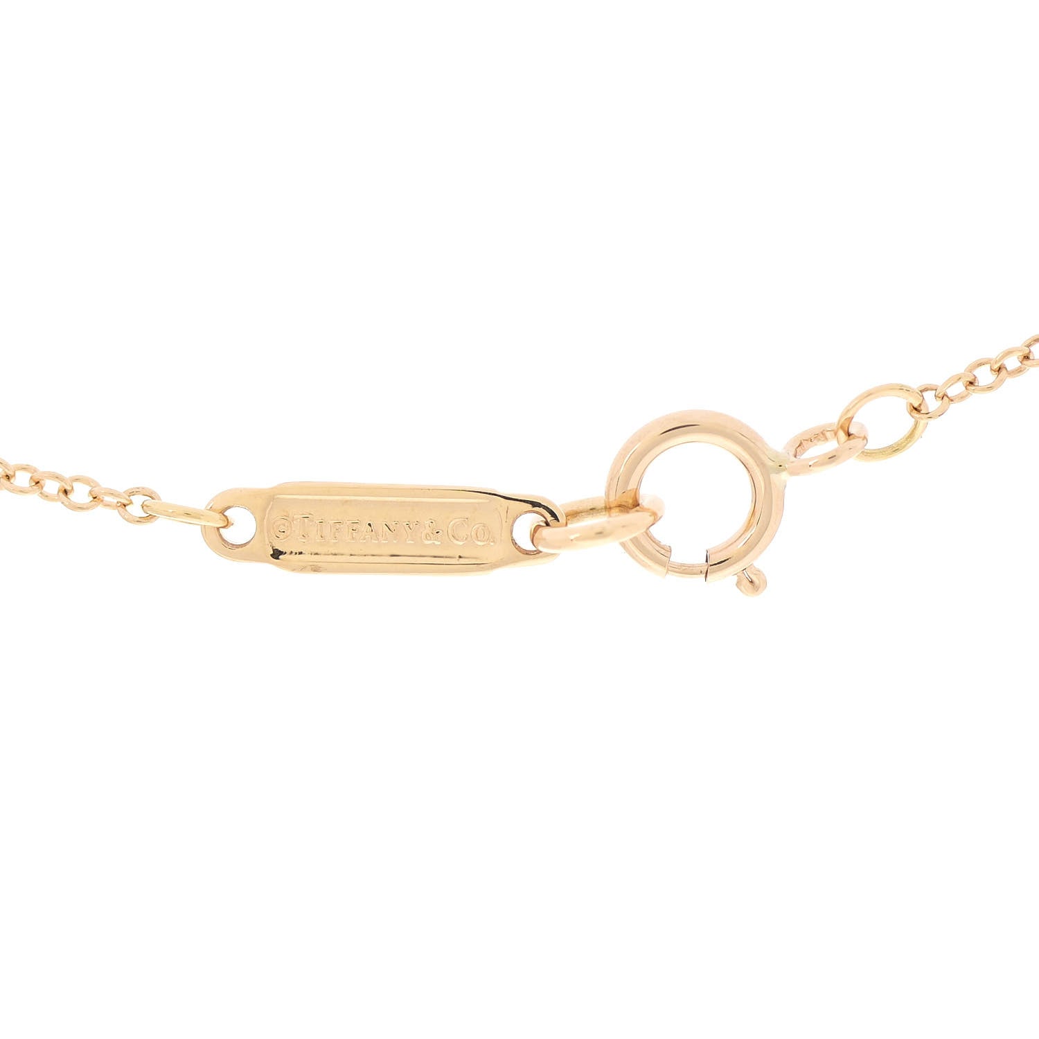 Tiffany 18K Yellow Gold Diamond Small Atlas Open Pave Pendant Necklace 4 of 6