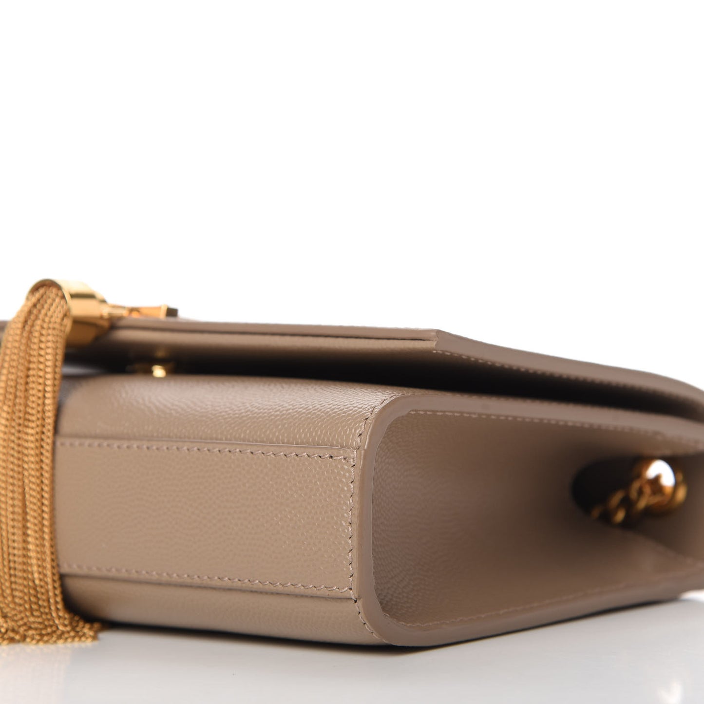 Grain De Poudre Small Monogram Kate Tassel Satchel Nude Powder