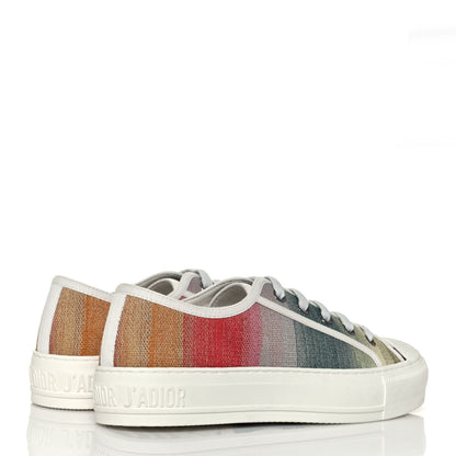 Christian Dior Canvas Dioraura Embroidered Womens Walk'N'Dior Low Top Sneakers 35 Multicolor 4 of 9