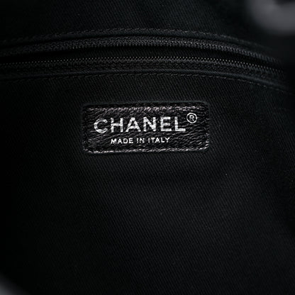 Chanel Calfskin Perforated Up In The Air Tote Black 6 of 12